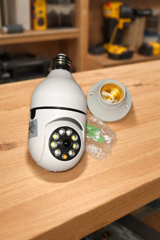 Bulb Fitted CCTV WiFi Camera