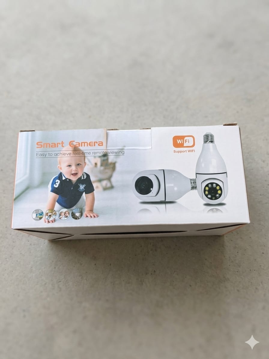 Bulb Fitted CCTV WiFi Camera